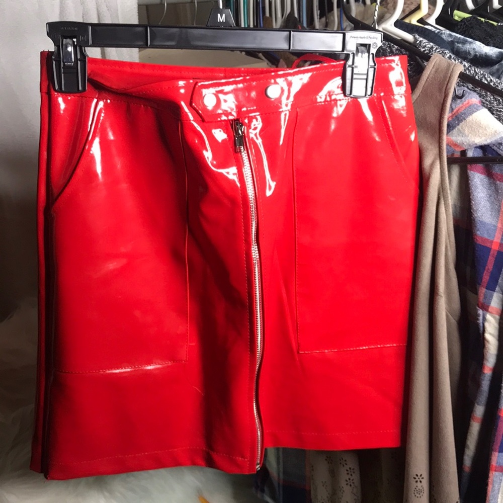 Red skirt